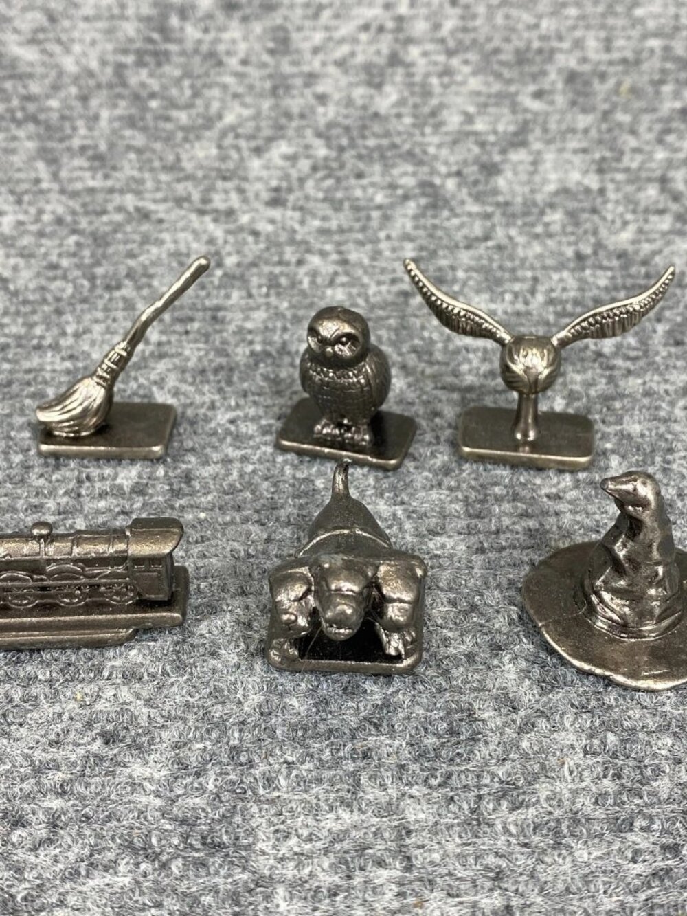 Harry Potter Mini Tokens Lot of 6 Scene It Deluxe Ed. Gun Metal Collectible